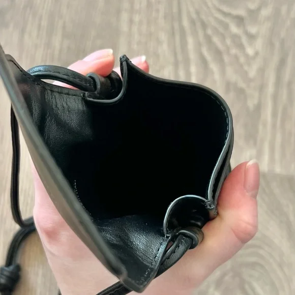 Celine × Hedi Slimane PHONE POUCH Bag WITH FLAP IN TRIOMPHE CANVAS AND LAMBSKIN - Picture 7 of 11